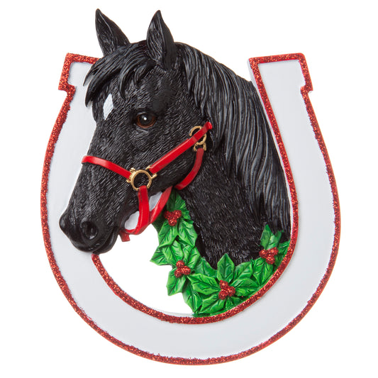 Black Horse Personalised Ornament